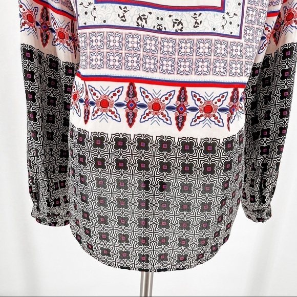 Stitchfix 41 Hawthorn Border Print Button Down Top - Picture 5 of 9